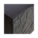 SIDEBOARD ABSTRACT CARVING BLACK 160 - CABINETS, SHELVES